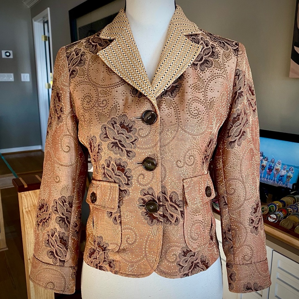 ETRO Milano 🇮🇹 Cropped Jacquard Jacket ♥️ITALIAN Couture’s finest! STUNNING ⭐️